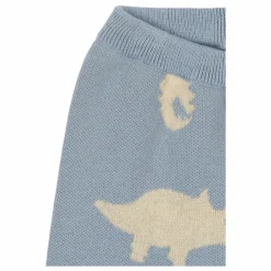 Jogger Lapis Dinosaures Maille Coton Bio | Bleu gris
