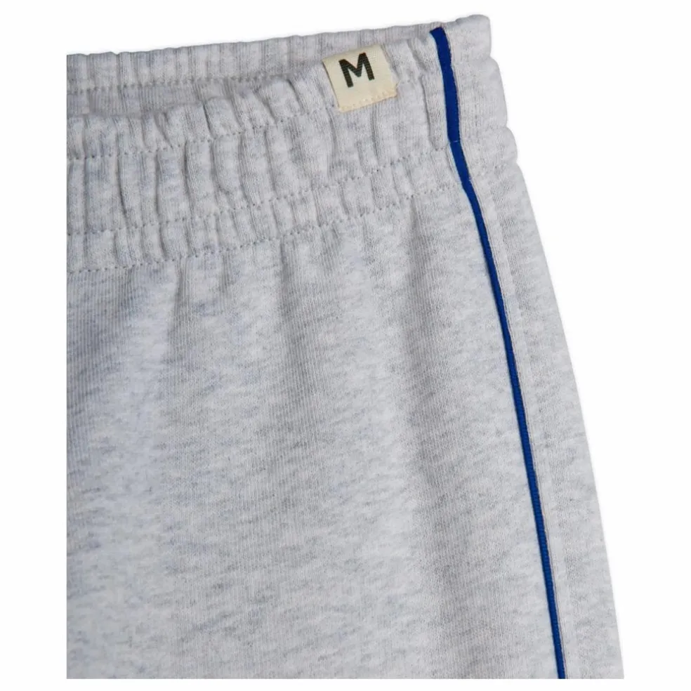 Jogger Liseré Coton Bio | Gris chiné