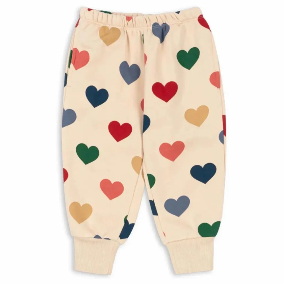 Jogger Lou Bon Cœur Coton Bio | Crème