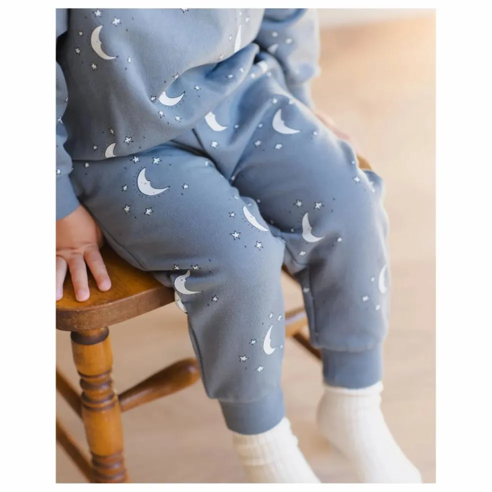 Jogger Lunes Coton Bio | Bleu gris