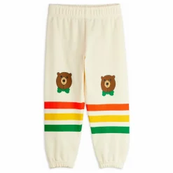 Jogger Ours Rayures Coton Bio | Ecru