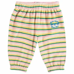 Jogger Rayé Velours | Ecru