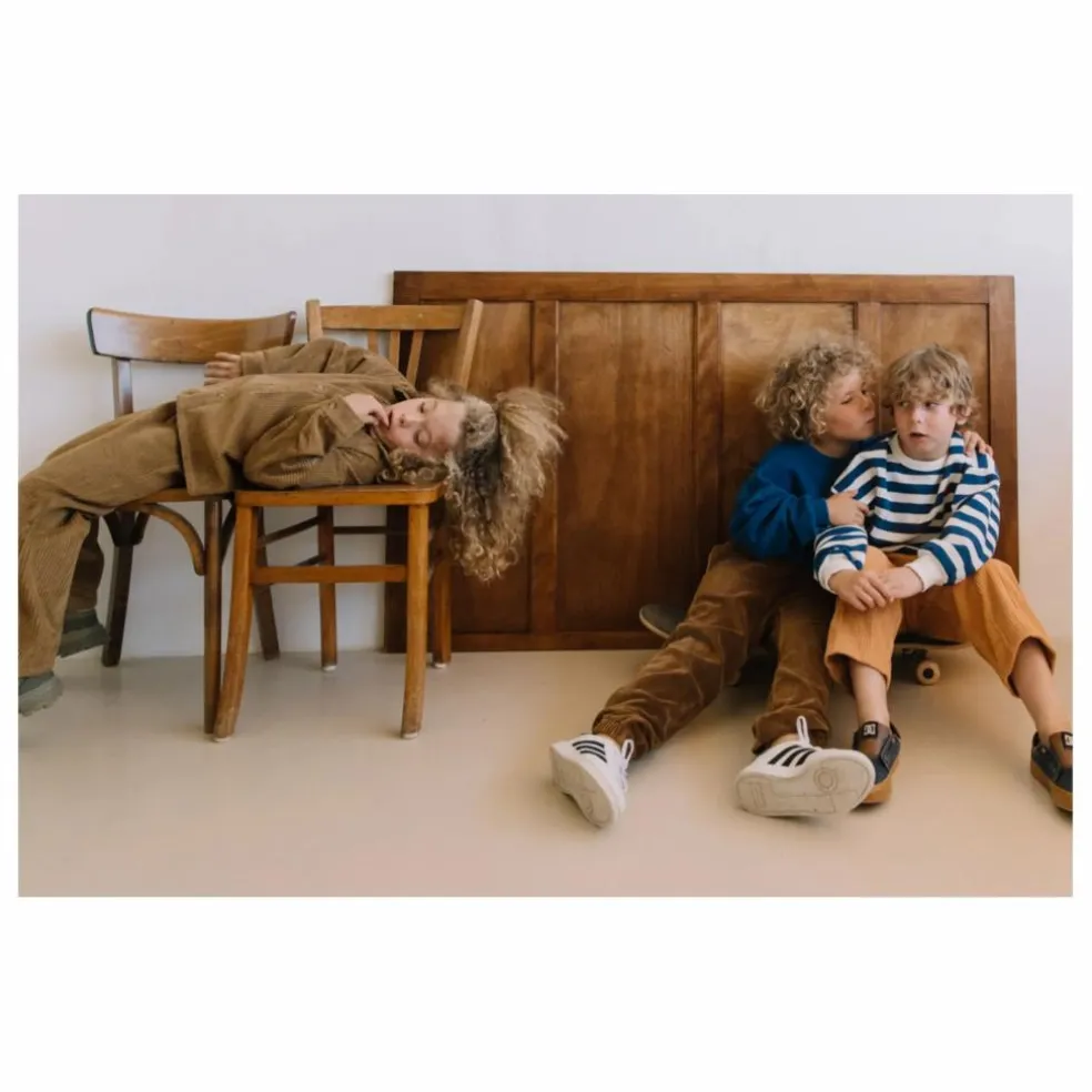 Jogger Ronnie Velours Bio | Marron
