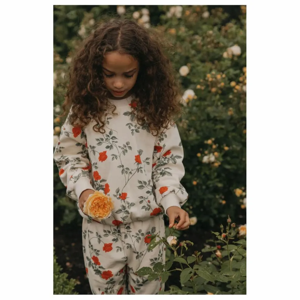 Jogger Roses Coton Bio | Ecru