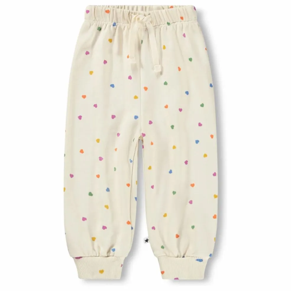 Jogger Simeon Cœurs Coton Bio | Ecru