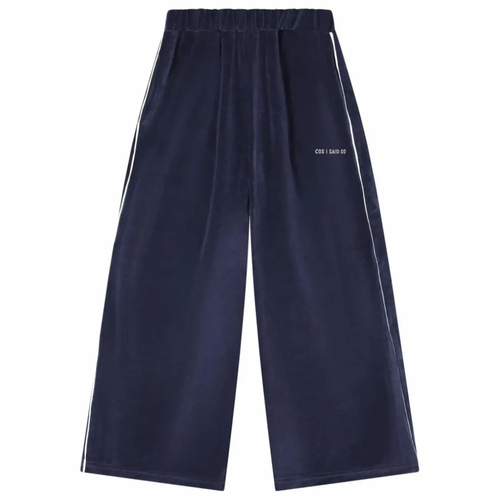 Jogger Velours Coton Bio | Bleu marine