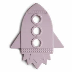 Jouet de dentition Fusée en silicone | Lilas