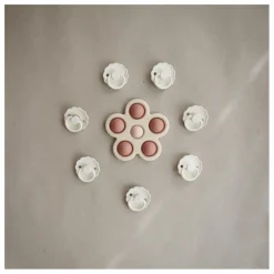 Jouet pop it en silicone | Rose