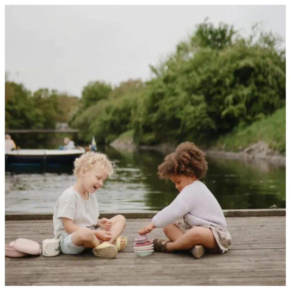 Jouets pour le bain Bateaux - Set de 5 | Rose