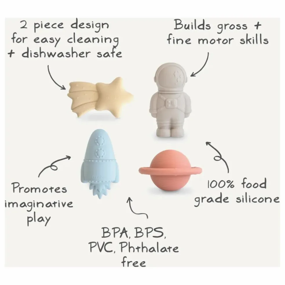 Jouets pour le bain Espace - Set de 4