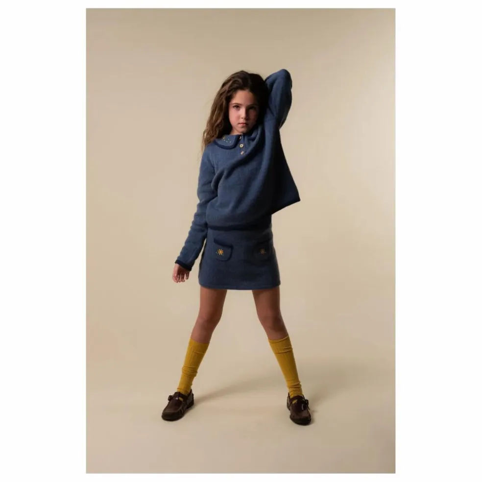 Jupe Anabela | Bleu gris
