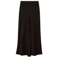 Jupe Bar Soie | Marron foncé