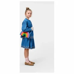 Jupe Bernie Arcs-en-ciel Coton Bio | Bleu