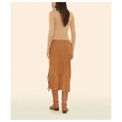 Jupe Bonnie Suède | Camel