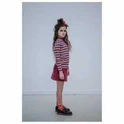 Jupe Boutonnée Coton Bio | Rouge
