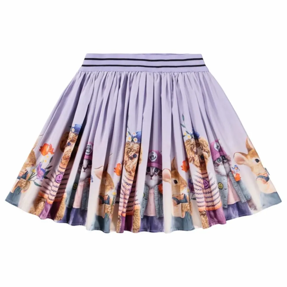 Jupe Brenda Coton Bio | Lilas