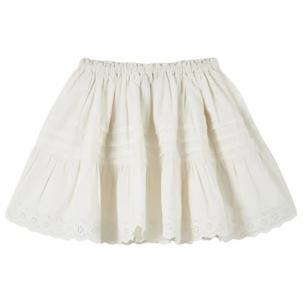 Jupe Broderie Anglaise | Blanc