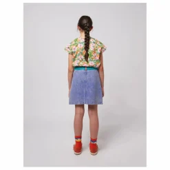 Jupe Colorblock Coton Bio | Bleu