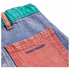 Jupe Colorblock Coton Bio | Bleu