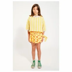 Jupe Court Nœud Eponge Bio | Jaune