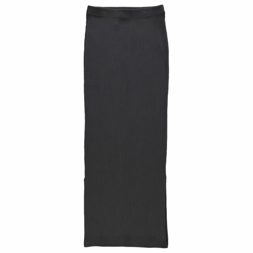 Jupe Côtelée Hydrangée - Collection Femme | Noir