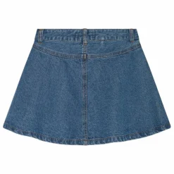 Jupe Denim Brodée Janis | Bleu jean