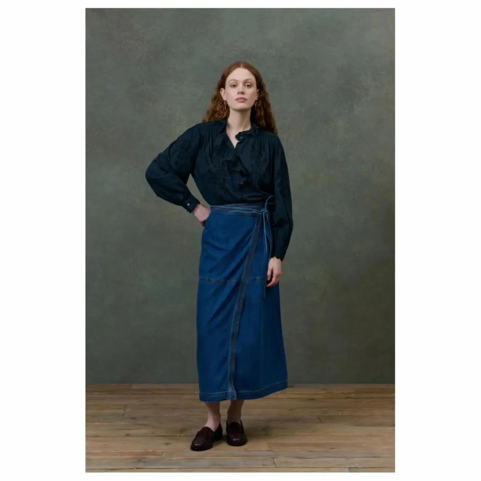 Jupe Emna Denim - Collection Femme | Bleu