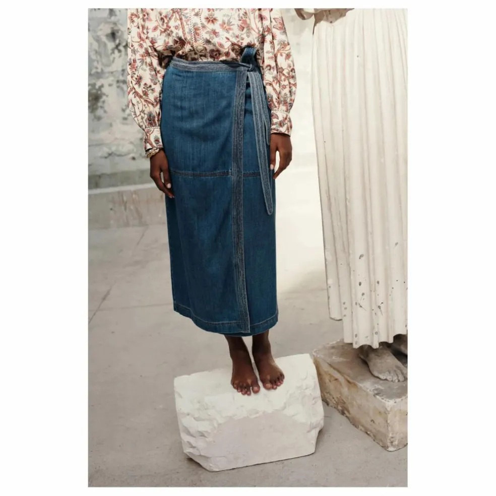 Jupe Emna Denim - Collection Femme | Bleu