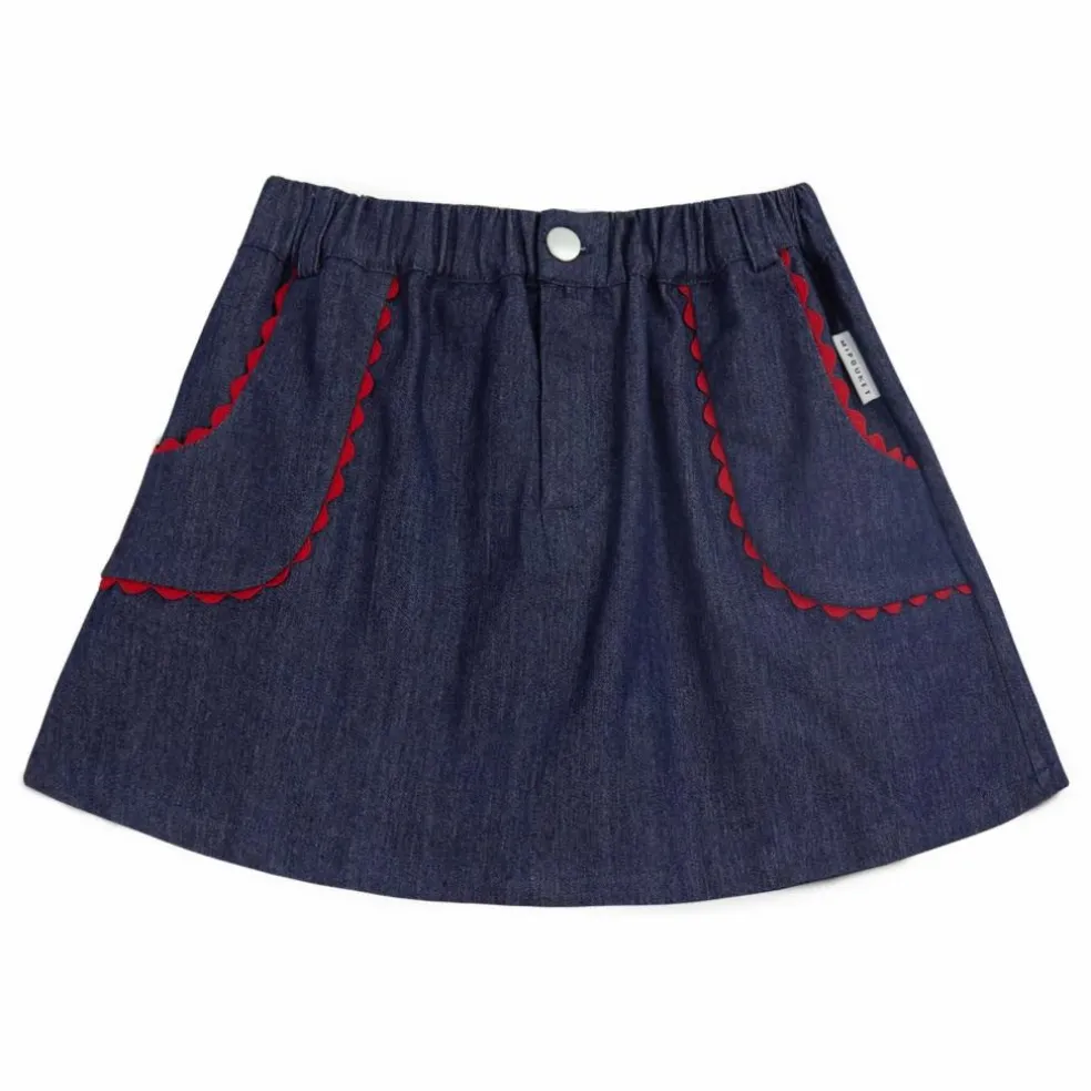 Jupe en Jean Cecilia | Bleu foncé