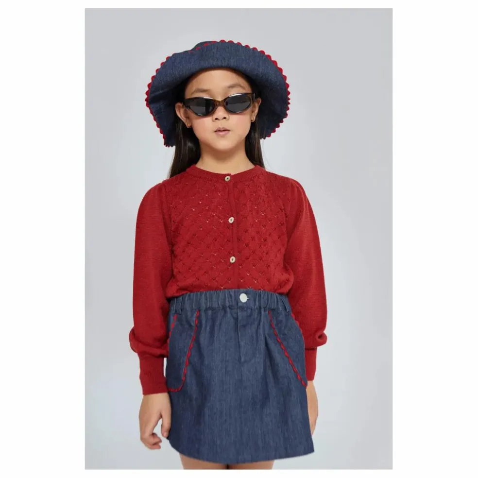 Jupe en Jean Cecilia | Bleu foncé