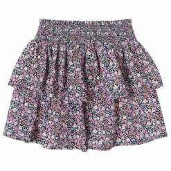 Jupe Fleurs | Bleu marine