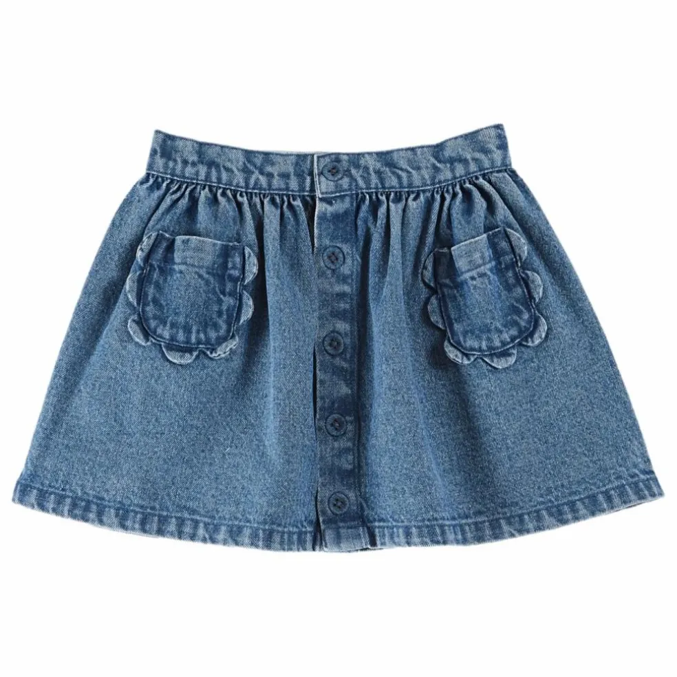 Jupe Fleurs | Denim