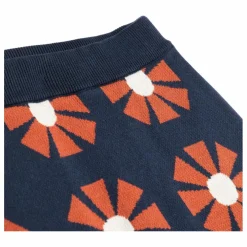Jupe Flower Jacquard Coton Bio - Collection Femme | Bleu marine