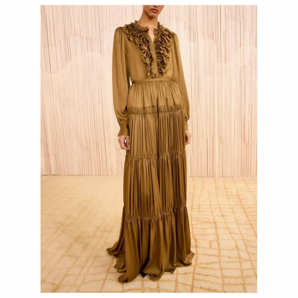 Jupe Gaelle Soie | Bronze