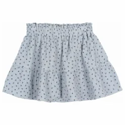 Jupe Gaze de Coton Bio | Bleu gris