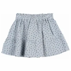 Jupe Gaze de Coton Bio | Bleu gris