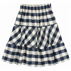 Jupe Gingham Carreaux | Bleu marine