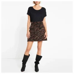 Jupe Jacquard Tigre | Brun