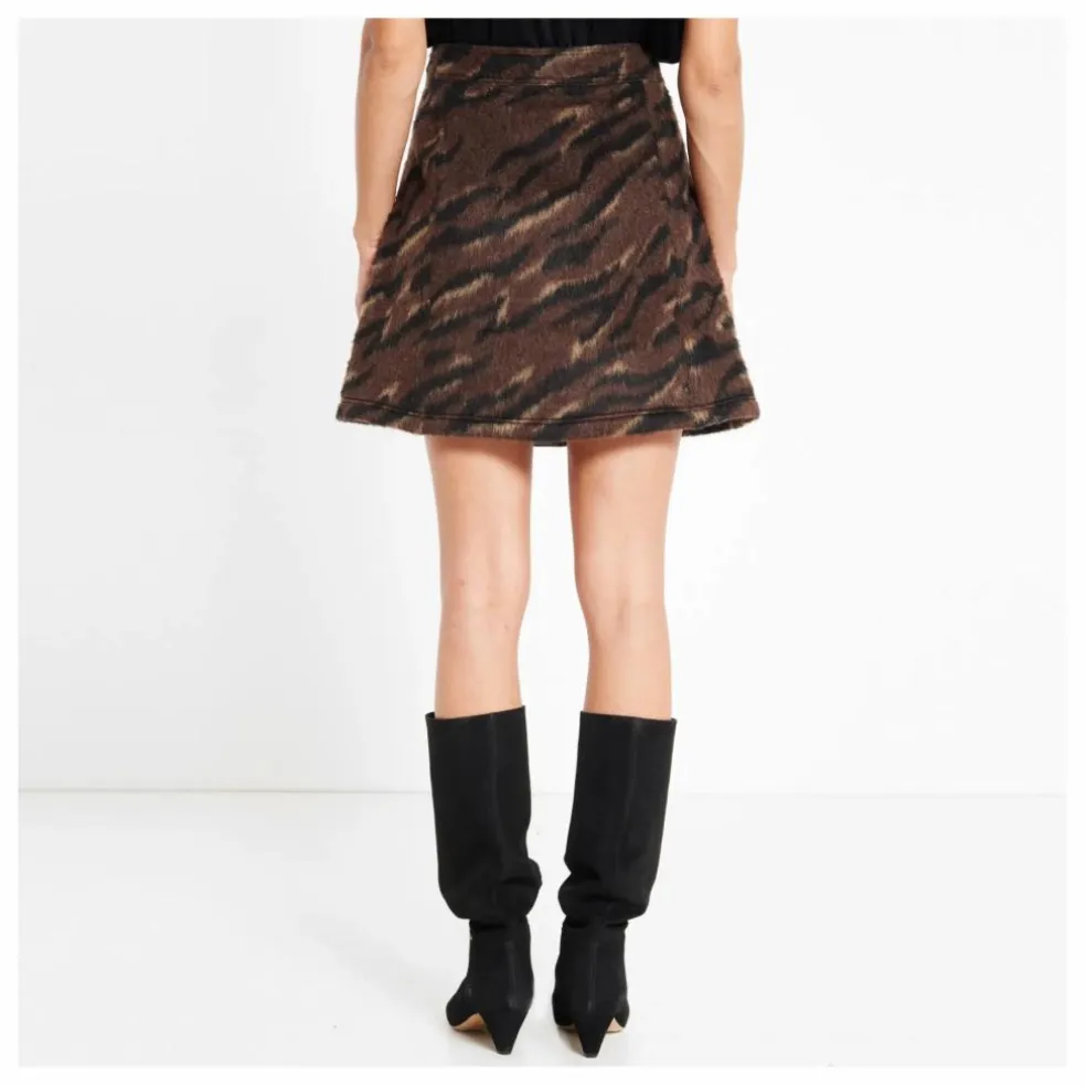 Jupe Jacquard Tigre | Brun