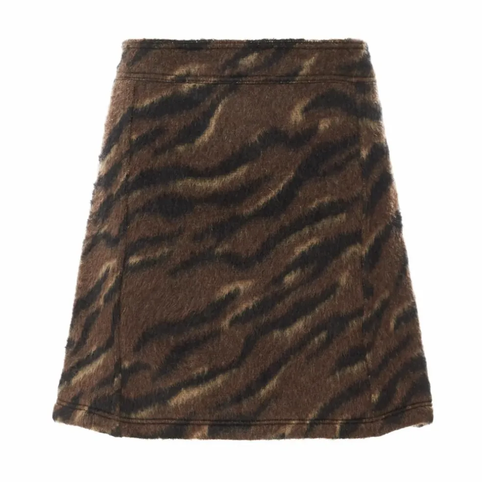 Jupe Jacquard Tigre | Brun