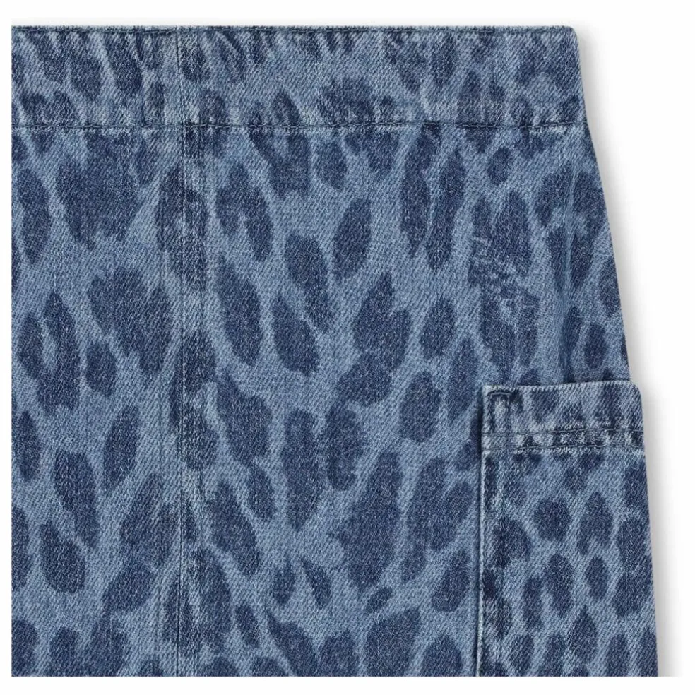 Jupe Jean Léopard | Denim