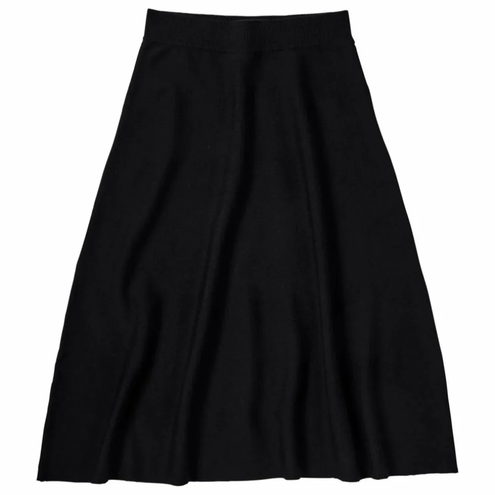 Jupe Laine Mérinos - Collection Femme | Noir
