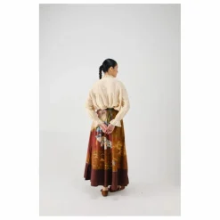 Jupe Lakeside Satin de Coton | Bordeaux