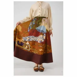 Jupe Lakeside Satin de Coton | Bordeaux
