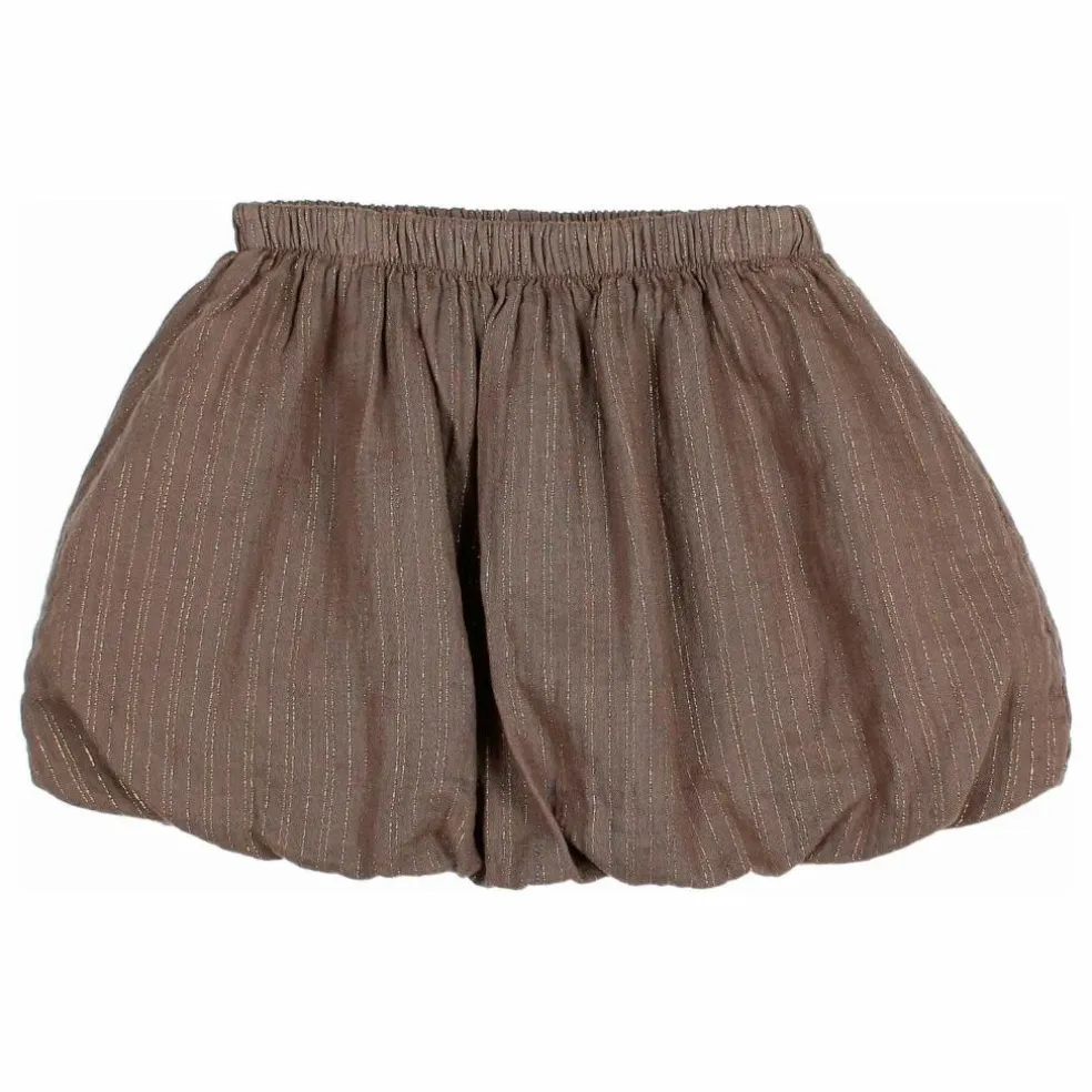 Jupe Lurex Gaze de Coton Bio | Taupe