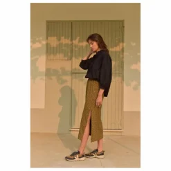 Jupe Marie Mini Léopard Coton Bio - Collection Femme | Marron