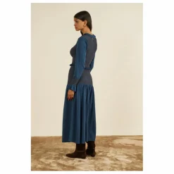 Jupe Owl Knit | Bleu marine