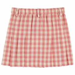 Jupe Plissée Vichy | Rose
