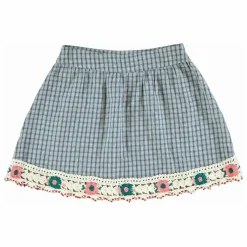 Jupe Rhea Coton Bio | Bleu