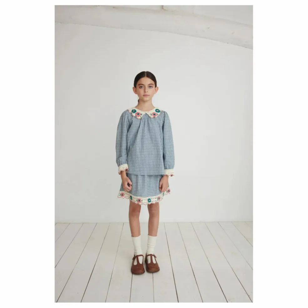 Jupe Rhea Coton Bio | Bleu